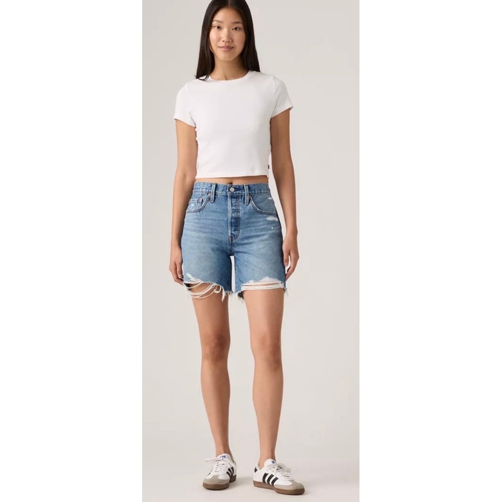 Levi's® Women's 501® Mid-Thigh Shorts - High Rise Denim, 6" Inseam